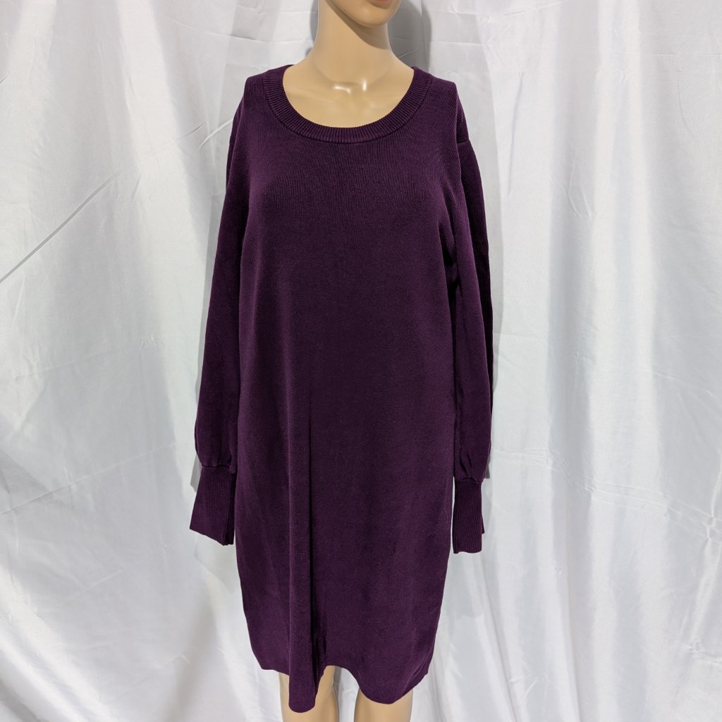 Nwt Tommy Bahama Women's Xl Pickford Balloon Sleeve Rum Berry (Purple) Dress